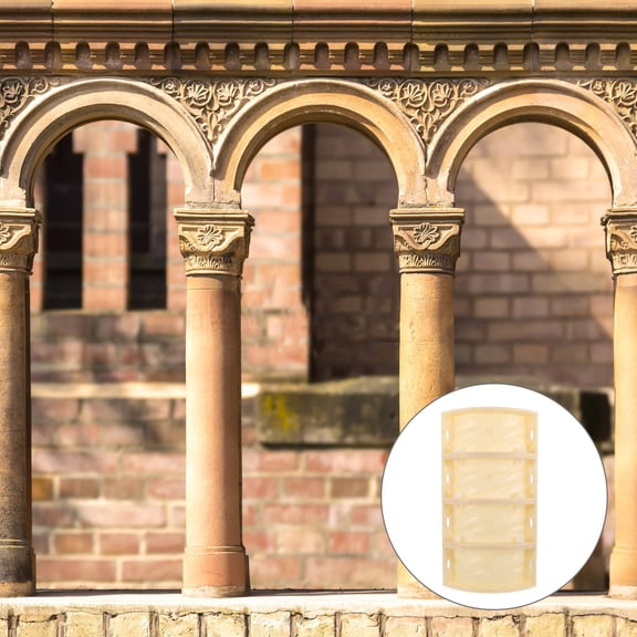 Mobestech 1Set Roman Column Mold Plastic Template for Garden Decorative Cement Columns with Durable Reusable Design