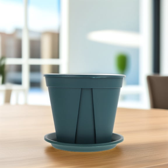 Mobestech Thick Root Control Pots 8Sets, Green Plastic, Good Ventilation and Drainage