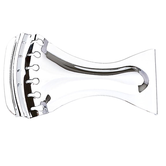 Mobestech Guitar Bridge Tailpiece Round Head Metal Silver for Musicians Fast and Easy String Changes 1Pcs