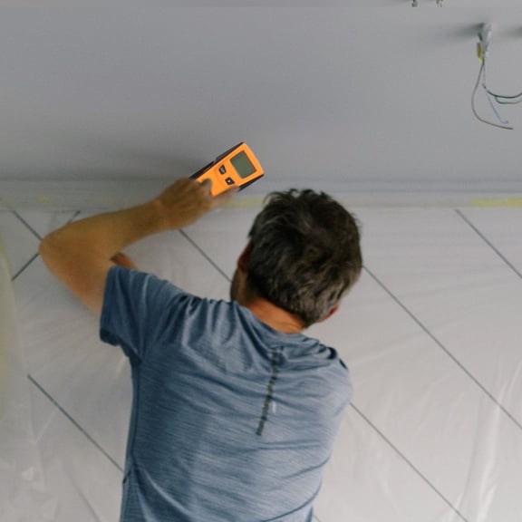Mobestech Handheld Wall Detector Sensor for Metal Wood Stud Pipe and Live Wire Detection Orange