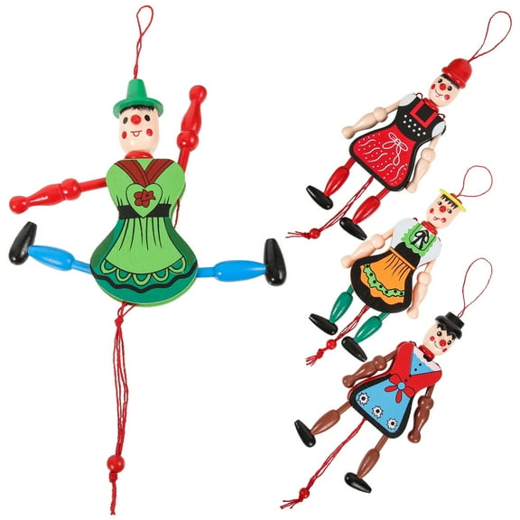 Mobestech Movable Limbs Wooden Marionette Puppet Wood