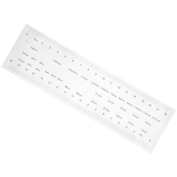 Mobestech Portable High Precision Crack Measurement Ruler Plastic Tool for Flaw Detection and Monitoring