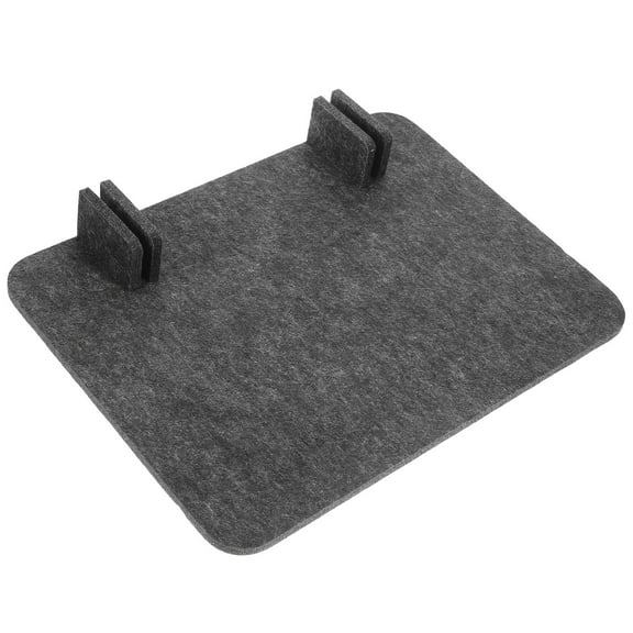 Mobestech Home Office Desk Privacy Divider in Dark Grey Felt with Easy Nodrill Installation