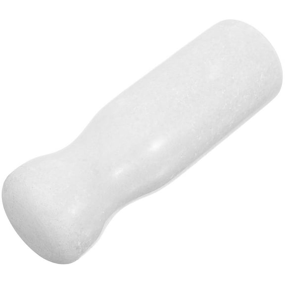 Mobestech Lab Grinding Tool Garlic Stone Pestle White Ergonomic Design for Kitchen Tool 1Set