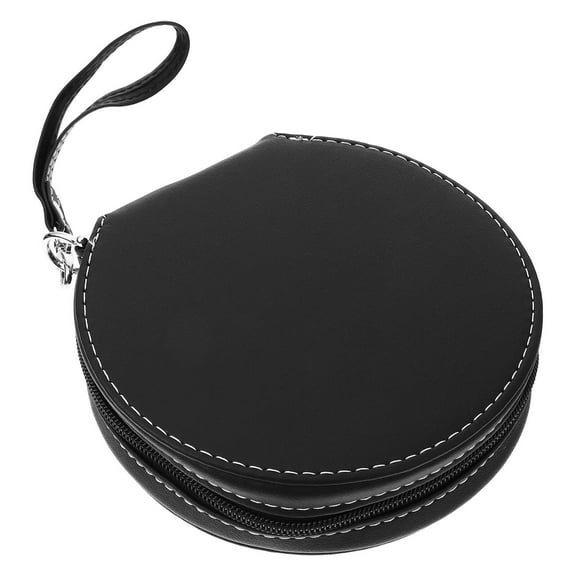 Mobestech Large Capacity Black Cd Storage Case with Zipper for Disc Protection and Organization