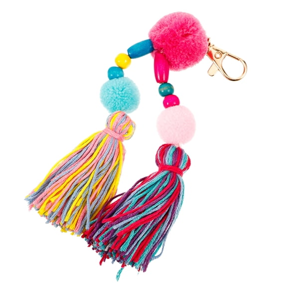 Mobestech Multipurpose Tassel Keychain for Backpack Handbag Bag Decor Lightweight and Chic Design