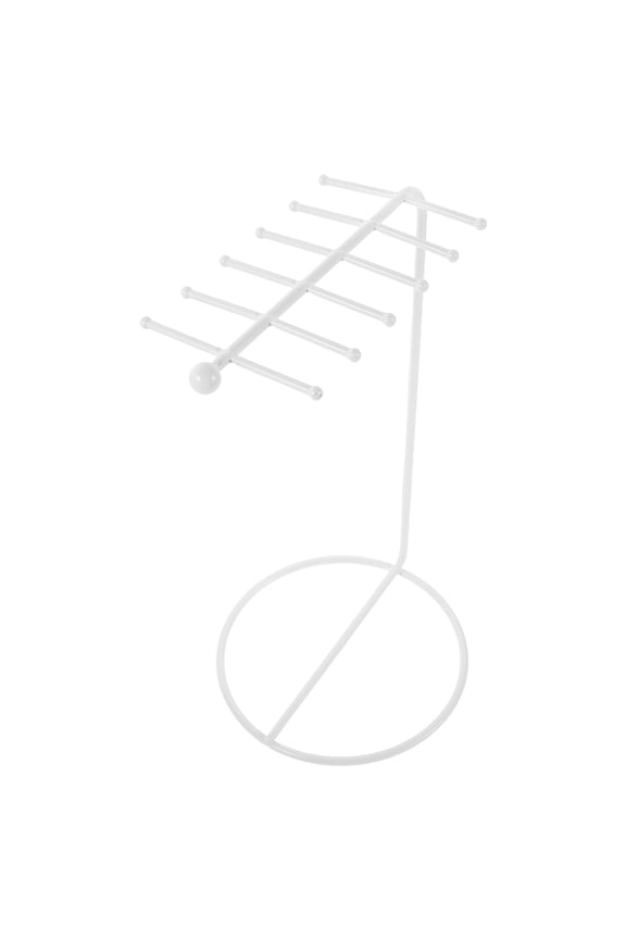 Metal Jewelry Organizer Stand with Multiple Hooks for Necklace, Bracelet, Keychain Storage and Display