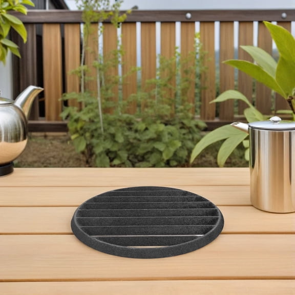 Mobestech Black Cast Iron Fire Grate with Improved Airflow for Indoor and Outdoor Fireplace, and Efficient Design