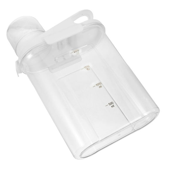 Mobestech Multipurpose Transparent Laundry Powder Container Refillable Sub Bucket for Hotel and Dormitory Use