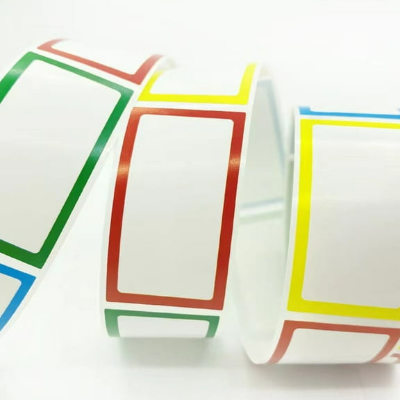 Mobestech Name Tag Stickers for Home Use Multi Color Labels for Storage Bins and Pantry