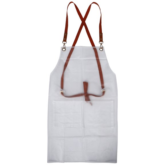 Mobestech Oil Resistant Vinyl Apron Black Waterproof 1Pcs For Chefs
