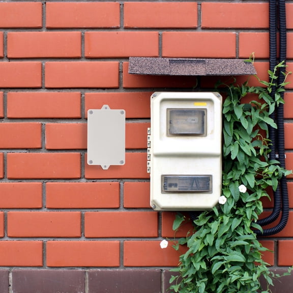Mobestech Outdoor Electrical Box Plastic Weatherproof Junction Box for Underground Cable Use White