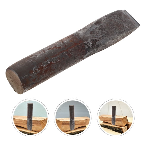 Mobestech Manual Log Splitter Wedge Steel Wood Splitting Tool with Ergonomic Handle Durable Forged Steel for Outdoor Use