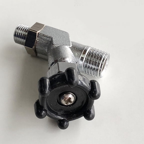 Mobestech Plated Silver Steam Iron Shut Off Valve with Easy Installation and Corrosion Resistance