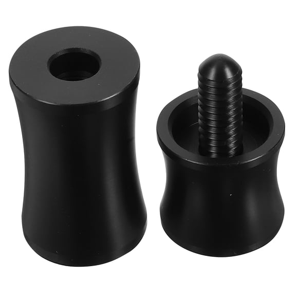 Mobestech Pool Cue Tail Cover in Black Plastic with Easy Installation and Anti Slip Grip
