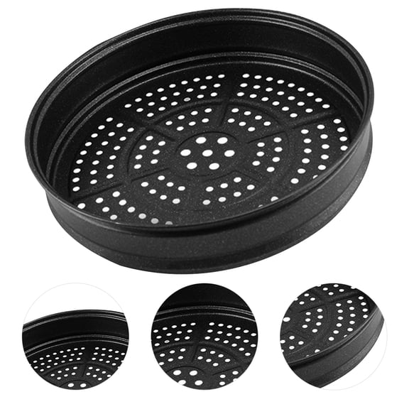 Mobestech Practical Black Steamer Stand for Home Steaming Rack Kitchen Supplies for Seafood