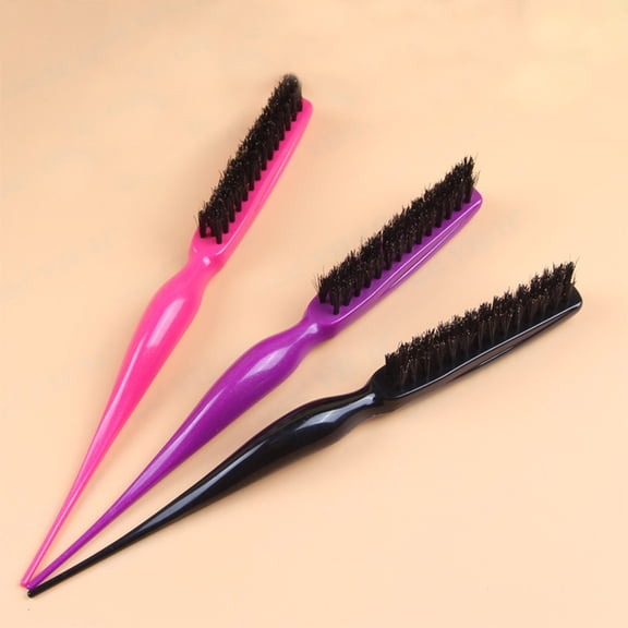 Mobestech Professional Bristle Hairbrush with Ergonomic Handle for Salon and Home Use