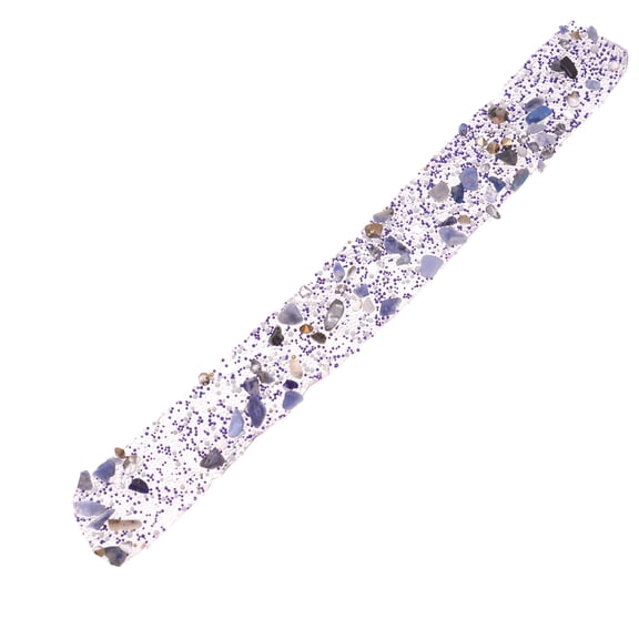 Mobestech Purple Rhinestone and Beaded Applique Ribbon for Wedding Dress Sash and Fashion Accessories