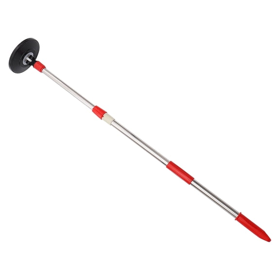Mobestech Red Stainless Steel Mop Pole Replacement with Swivel Head for Cleaning Use