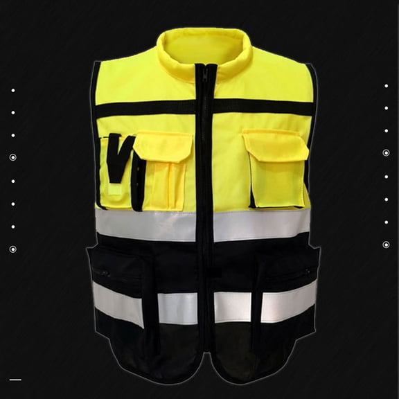 Mobestech Reflective Safety Vest High-Visibility Cloth Gear for Riding, Construction, Security, and Outdoor Activities