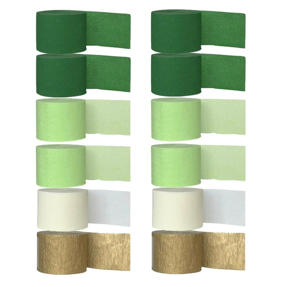 Mobestech Reusable Crepe Paper Streamers in Assorted Colors for Wedding Birthday and Event Decor
