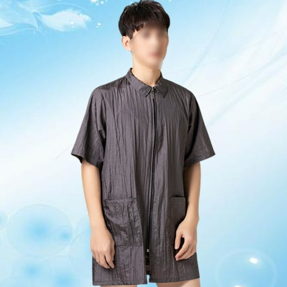 Mobestech Salon Stylist Smock Nylon Hair Dye Clothes 1Pack L Simple Design for Hair Salon Use by Men Women