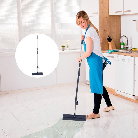 Mobestech Self Squeeze Mop with Stainless Steel Handle and Reusable Mop Pads for Dust and Floor Cleaning