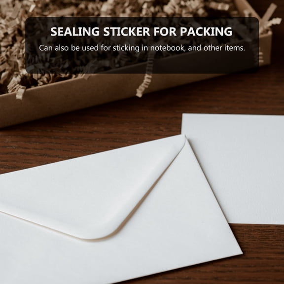 Mobestech Small Transparent Stickers Envelope Seal Stickers Clear 2 Rolls