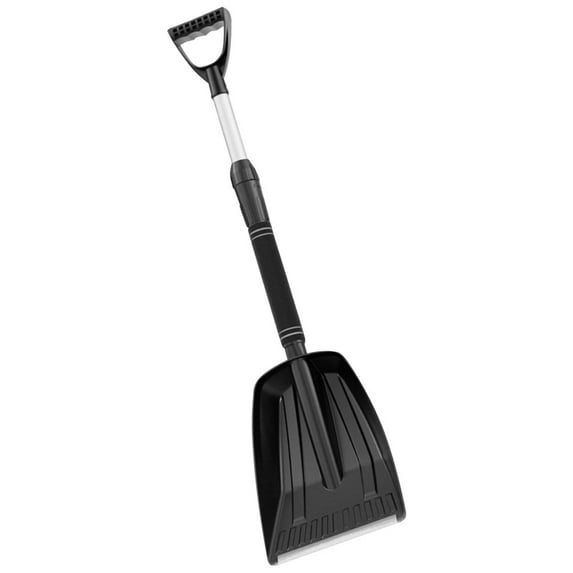 Mobestech Lightweight Snow Shovel Black for Car and Outdoor Winter Use