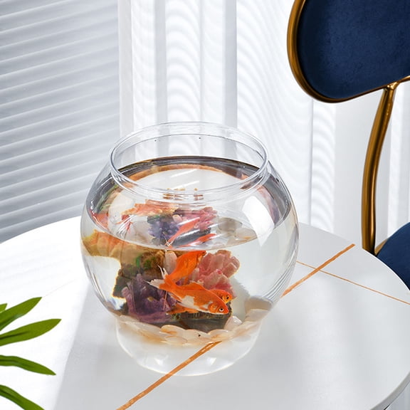 Mobestech Sphere Plastic Bowl Fish Breeding Round Transparent PET 1Pcs