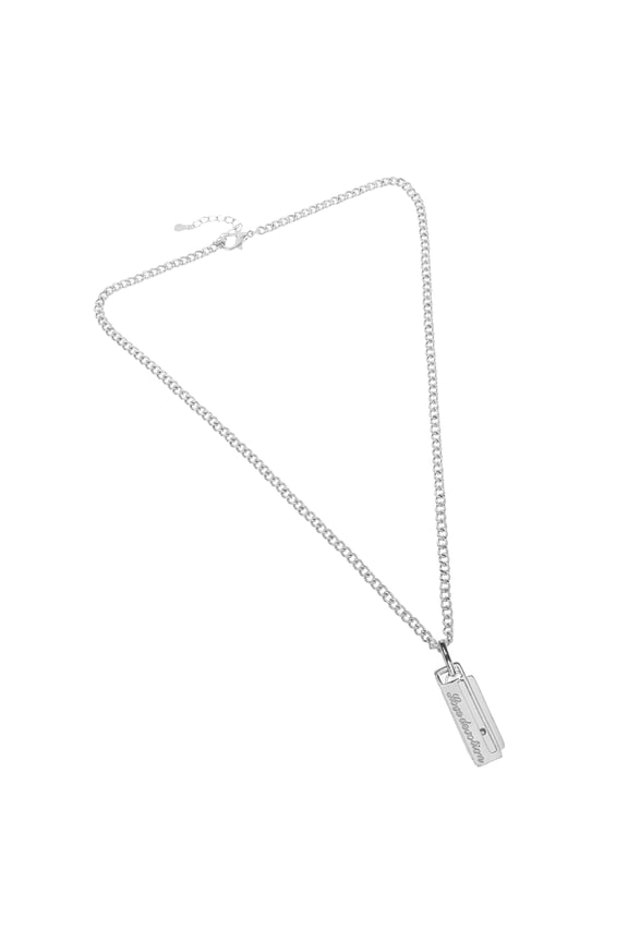 Portable Stainless Steel Harmonica Necklace with Unique Music Instrument Pendant Charm for Music