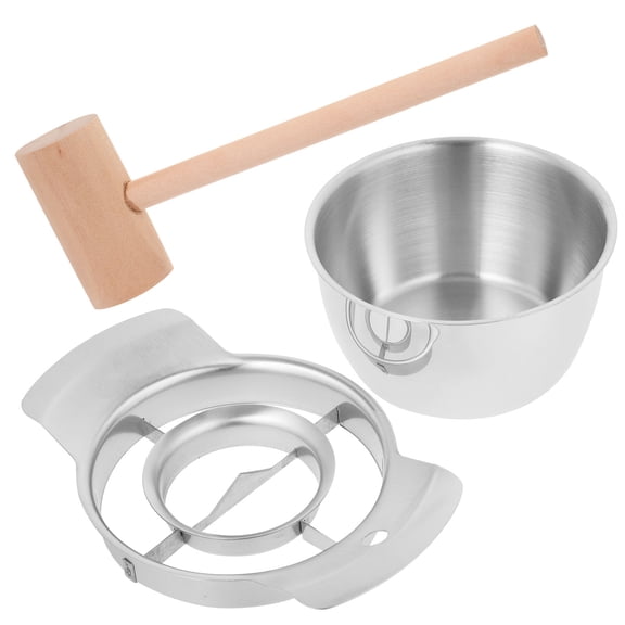 Mobestech Heavy Duty Pomegranate Peeler with Stainless Steel and Wood Handle, Includes Bowl for Easy and Efficient Fruit Peeling