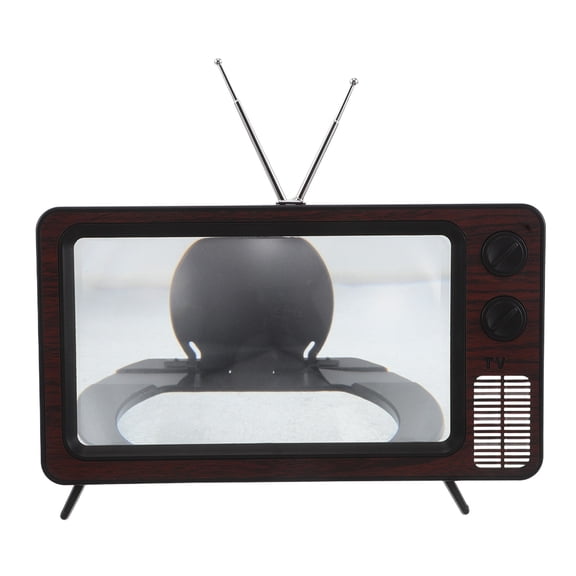 Mobestech Multifunctional Portable Screen Enlarger for Smartphones with Vintage TV Design and Easy Installation