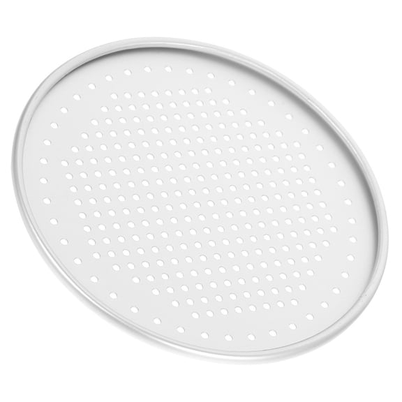 Mobestech Round Thick Aluminum Pizza Baking Pan with Nonstick Surface for Home Kitchen, Easy to Clean and Durable