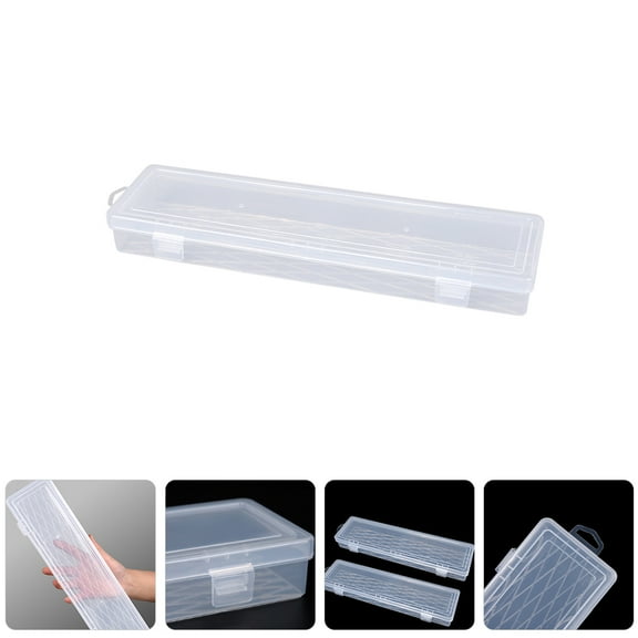 Mobestech Transparent Plastic Tool Box for Storage with Large Capacity and Wall Hanging Hole Design