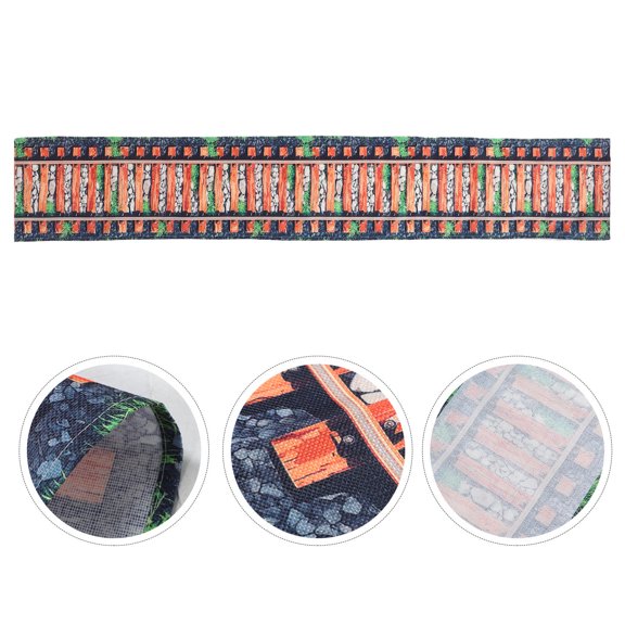 Mobestech Train Themed Party Table Runner with Rustic Western Decor for Home Dining Use