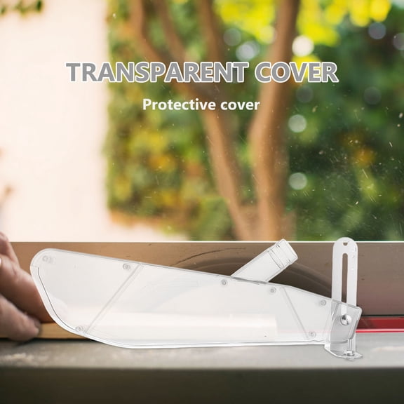 Mobestech Universal Clear Table Saw Guard Cover for Safer, Cleaner Woodworking and Dust Control