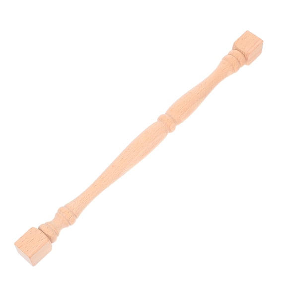 Mobestech Beige Unfinished Wood Roman Column Posts for Home Decorative Staircase Balusters