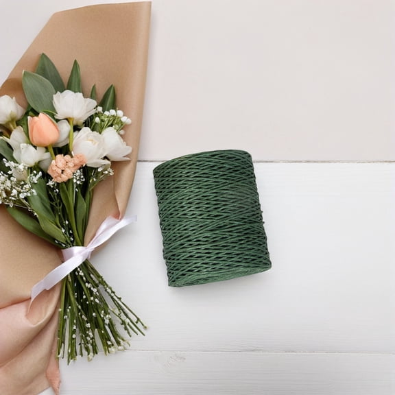 Mobestech Waterproof Green Floral Wire for Wrapping and Craft Projects with Easy Bend Feature