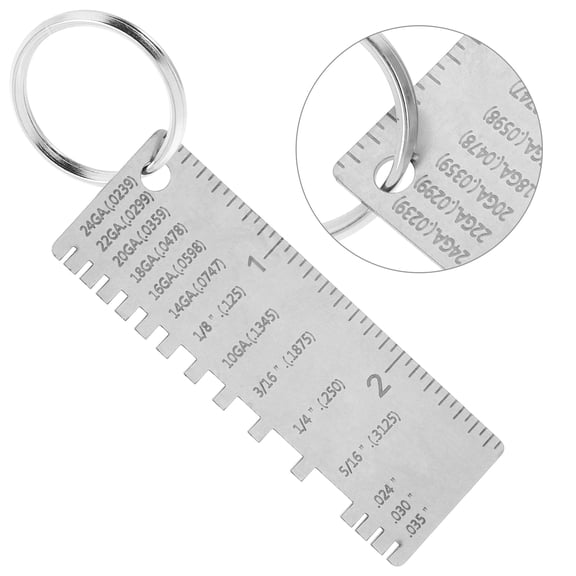 Mobestech Stainless Steel Welding Gauge for Precise Weld Inspection and Accurate Measurement Tool