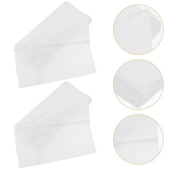 Mobestech White Wood Pulp Car Napkin Refill Soft Tissue Paper for Sun Visor Holders