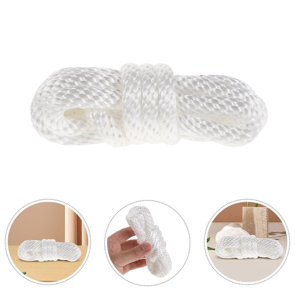 Mobestech White Nylon Yacht Marine Docking Rope Bumper Mooring Rope for Outdoor Boat and Secure Mooring