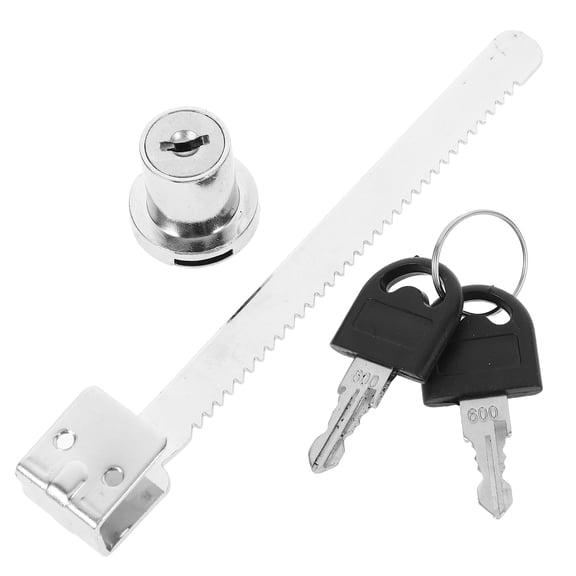 Mobestech Plated Showcase Lock for Glass Cabinets, Counters, and Display Cases - Versatile Security Solution