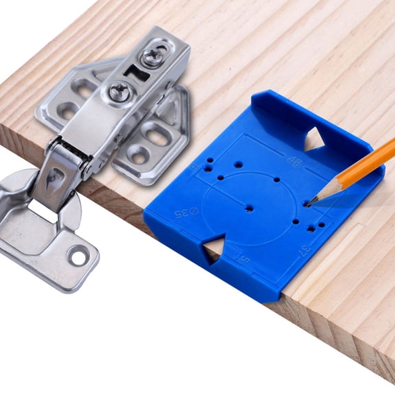 Mobestech Blue Concealed Hinge Jig Door Hinge Template Drill Positioning Tool for Cabinet Hardware