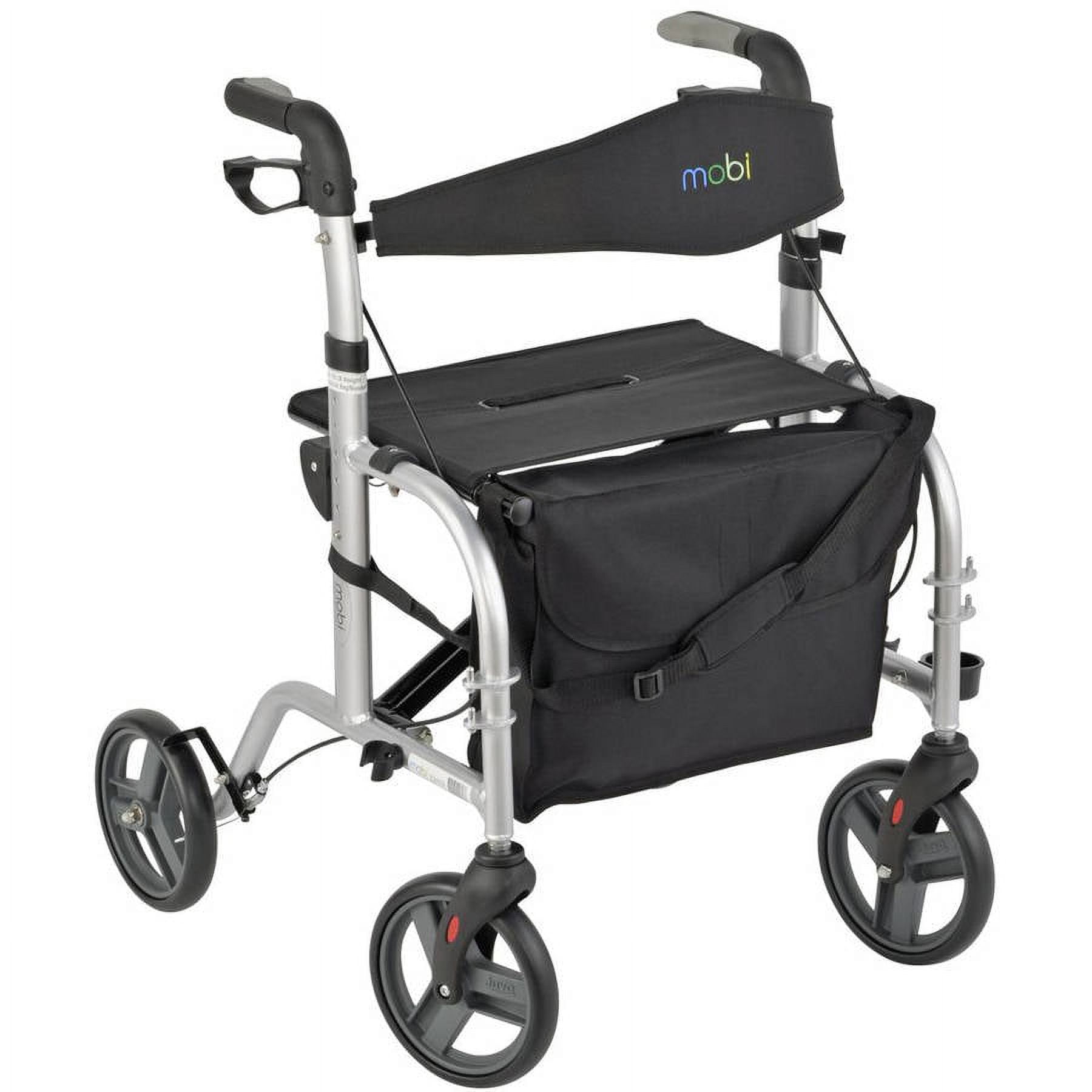 Mobi RollatorTransport Chair, Silver
