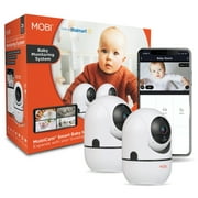 MOBI 2-Pack Holiday Special Bundle Smart HD Wi-Fi Baby Camera with 2-Way Audio Talk Back - MobiCam HDX Pan & Tilt Monitoring System