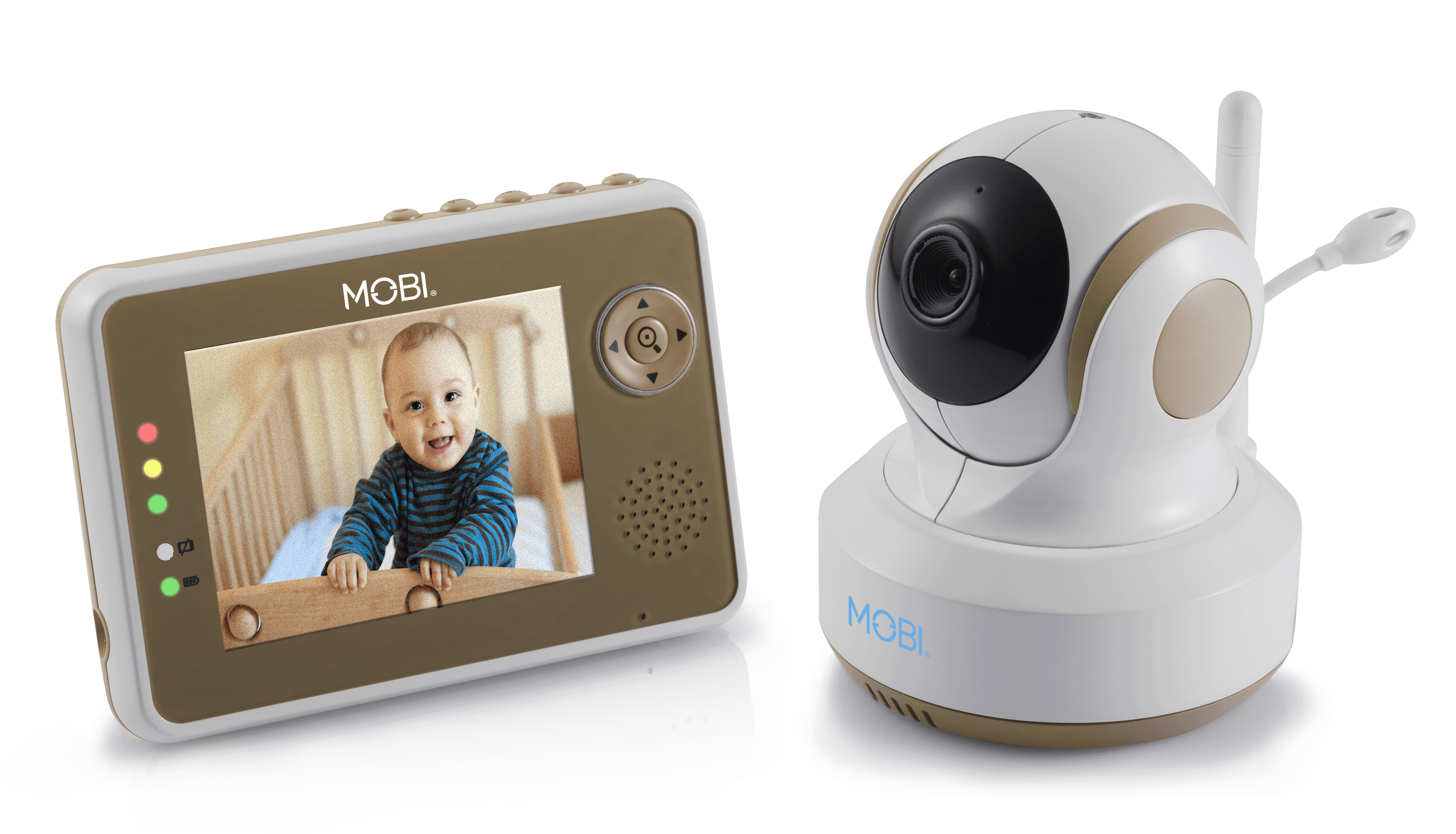 MobiCam DXR-M1 Baby Monitoring System With Smart Auto Tracking, Room Temperature, Lullabies - image 1 of 7