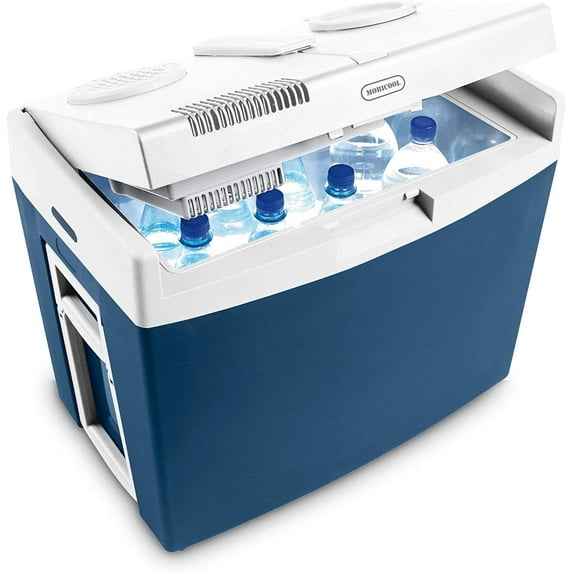 Mobicool MT35W 36 Qt Portable Thermoelectric Cooler with Wheels and Handle, 48 Can Capacity