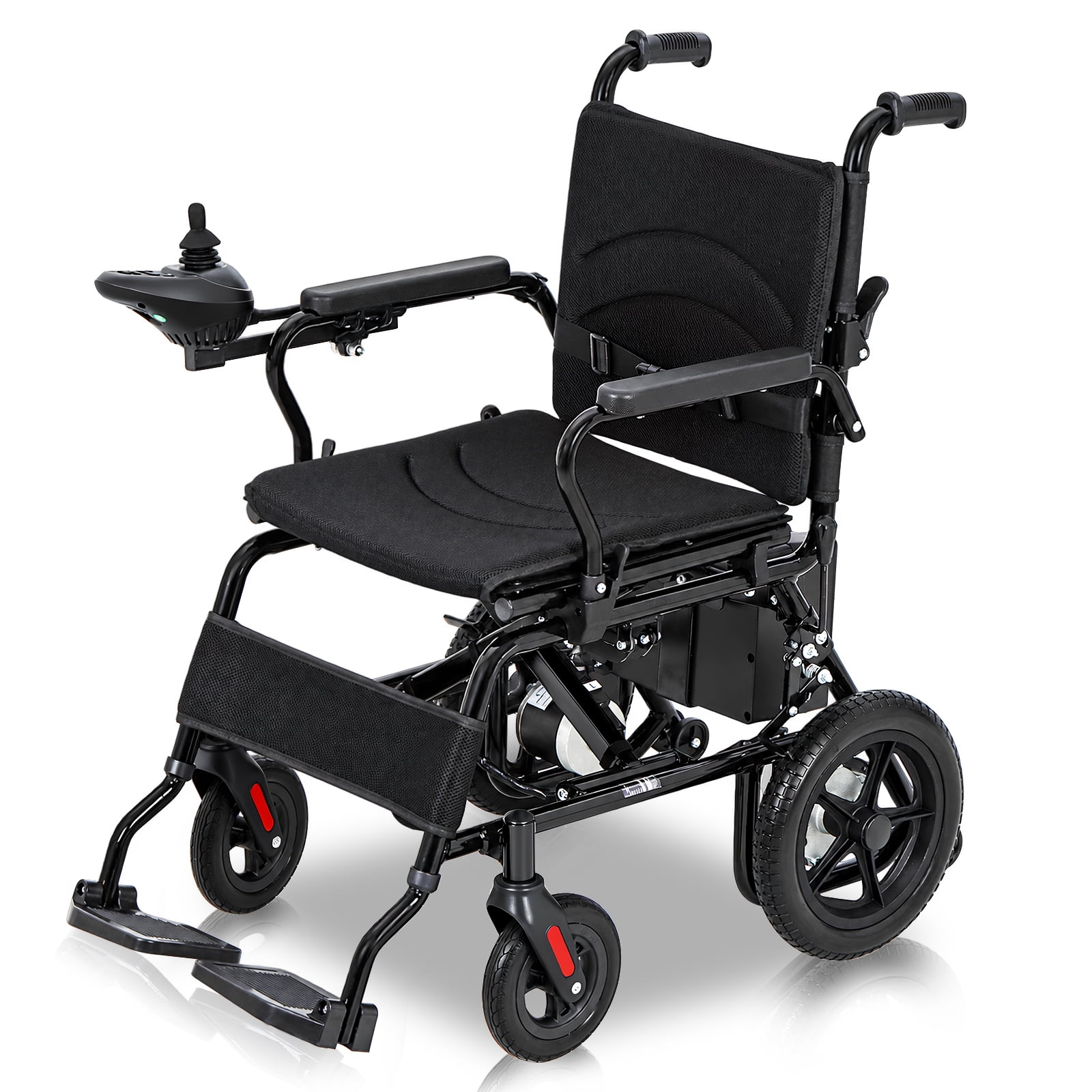 Mobigogo Electric Wheelchair for Adults & Seniors, Lightweight Foldable Power Wheelchair, 15 Miles Range, 300 lbs Capacity, 360 Joystick, Portable Motorized Wheelchair for Travel