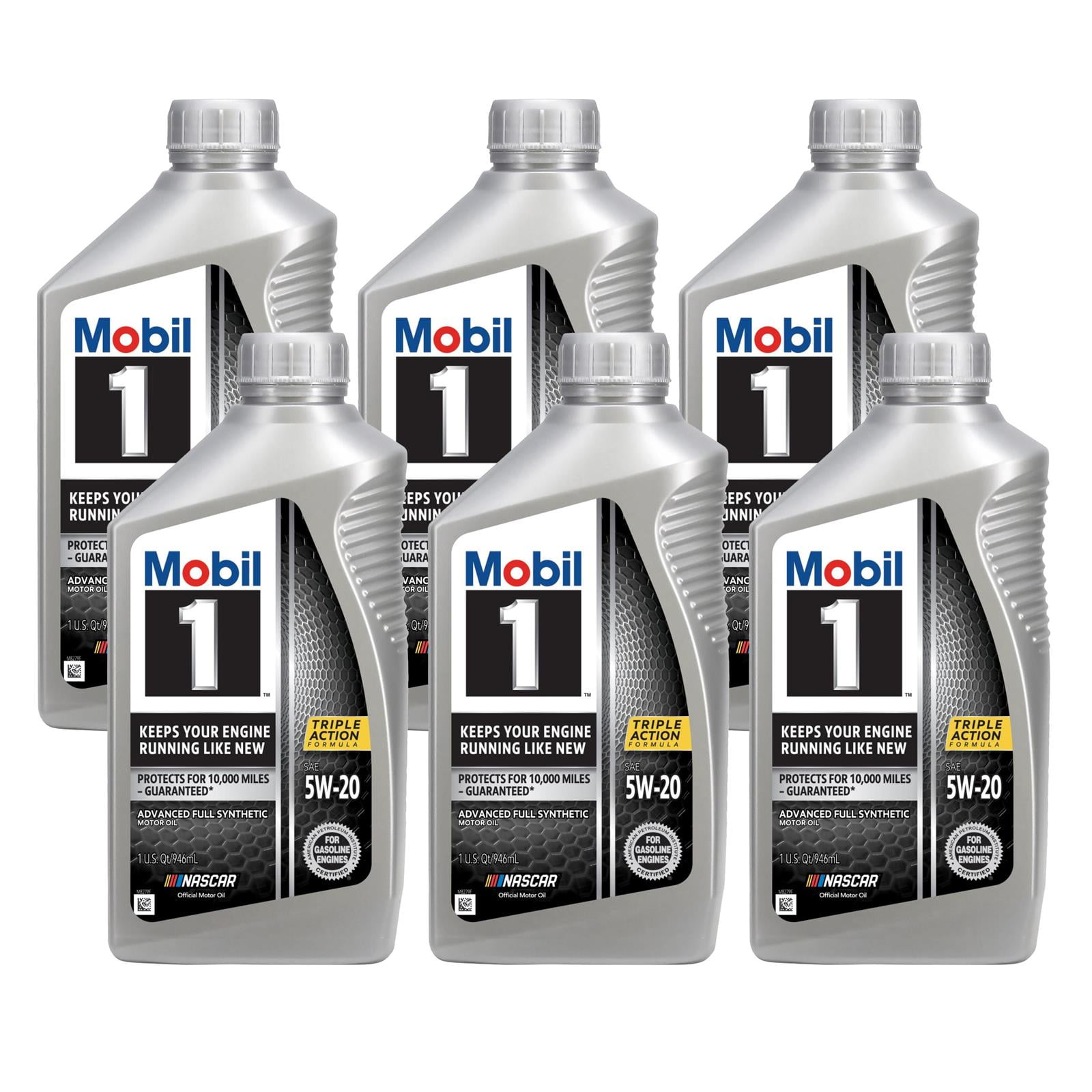 Mobil 1 103008 Advanced Full Synthetic Motor Oil, 5W-20, 6 Quarts ...